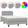 vidaXL vil&aacute;gossz&uuml;rke sz&ouml;vet rug&oacute;s &eacute;s LED-es &aacute;gy matraccal 120x190 cm
