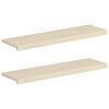 vidaXL Ablakp&aacute;rk&aacute;nyok 2 db Feh&eacute;r 100 x 30 x 2 cm T&ouml;m&ouml;r T&ouml;lgyfa
