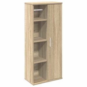 vidaXL sonoma t&ouml;lgy f&uuml;rdőszobaszekr&eacute;ny tekercstart&oacute;val 39x22x90 cm