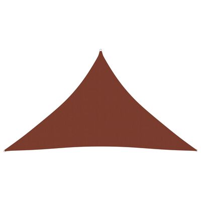vidaXL terrakotta háromszög alakú oxford-szövet napvitorla 5 x 5 x 6 m
