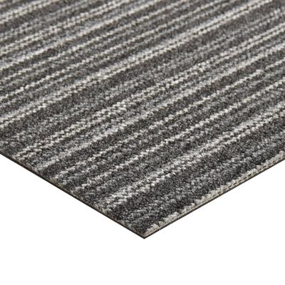vidaXL 20 db csíkos antracitszürke szőnyegpadlólap 5 m² 50 x 50 cm