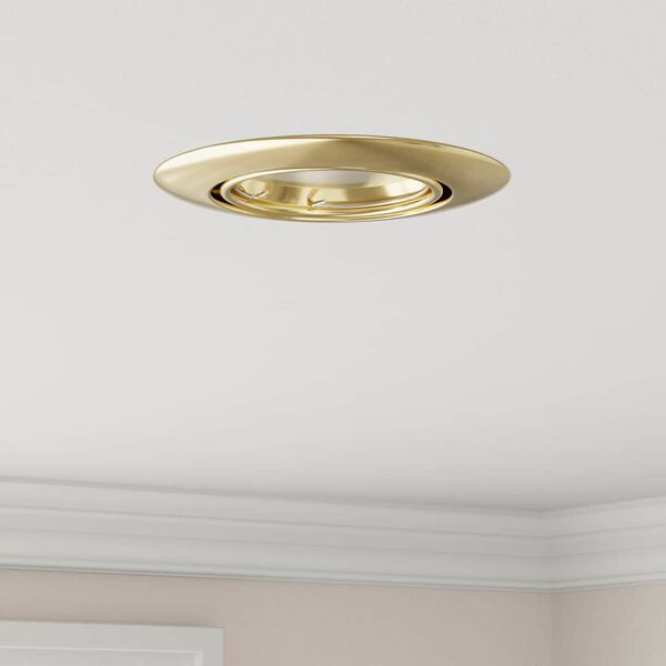 vidaXL Spotl&aacute;mpa 12 pcs Arany 9 x 9 x 2.5 cm F&eacute;m