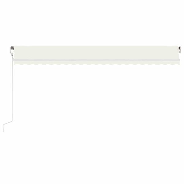 vidaXL kr&eacute;msz&iacute;nű automata sz&eacute;l&eacute;rz&eacute;kelős &eacute;s LED-es napellenző 500x300cm