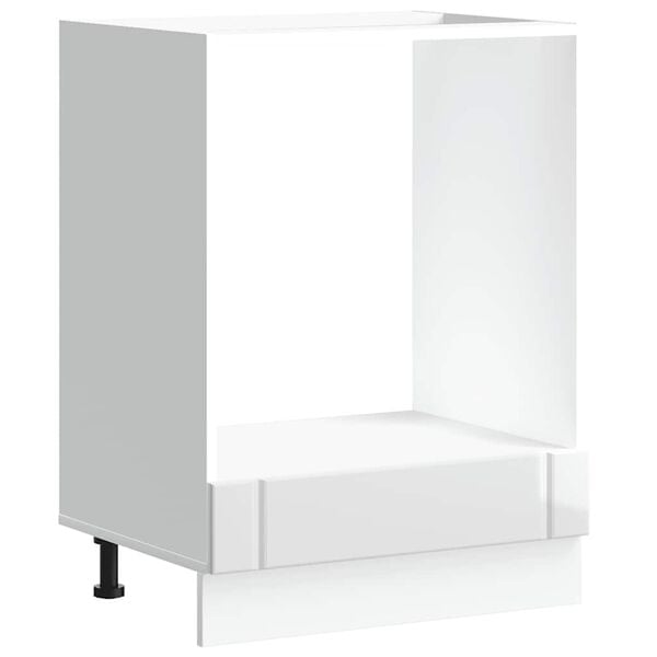 vidaXL sütő szekrény Lucca magasfényű fehér szerelt fa