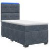 vidaXL Boxspring &aacute;gy matraccal S&ouml;t&eacute;tsz&uuml;rke 100 x 200 cm B&aacute;rsony