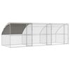 vidaXL 3 ajt&oacute;s csirke&oacute;l 3 db Ez&uuml;st 600x200x200cm Ac&eacute;l &eacute;s PE