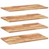 vidaXL 4 db olajbevonat&uacute; t&ouml;m&ouml;r ak&aacute;cfa f&uuml;ggőpolc 100 x 40 x 2 cm