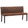 vidaXL barna művel&uacute;r pad 148,5 cm