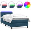 vidaXL s&ouml;t&eacute;tk&eacute;k b&aacute;rsony rug&oacute;s &eacute;s LED-es &aacute;gy matraccal 80x220 cm