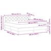 vidaXL Boxspring &aacute;gy matraccal matracmal Kr&eacute;m 180 x 200 cm sz&ouml;vet