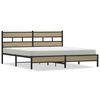vidaXL sonoma t&ouml;lgy sz&iacute;nű f&eacute;m &aacute;gykeret matrac n&eacute;lk&uuml;l 180 x 200 cm