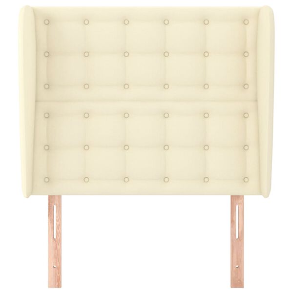 vidaXL kr&eacute;msz&iacute;nű műbőr fejt&aacute;mla sz&aacute;rnyakkal 103x23x118/128 cm