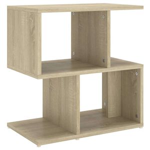 vidaXL sonoma t&ouml;lgy sz&iacute;nű szerelt fa &eacute;jjeliszekr&eacute;ny 50 x 30 x 51,5 cm