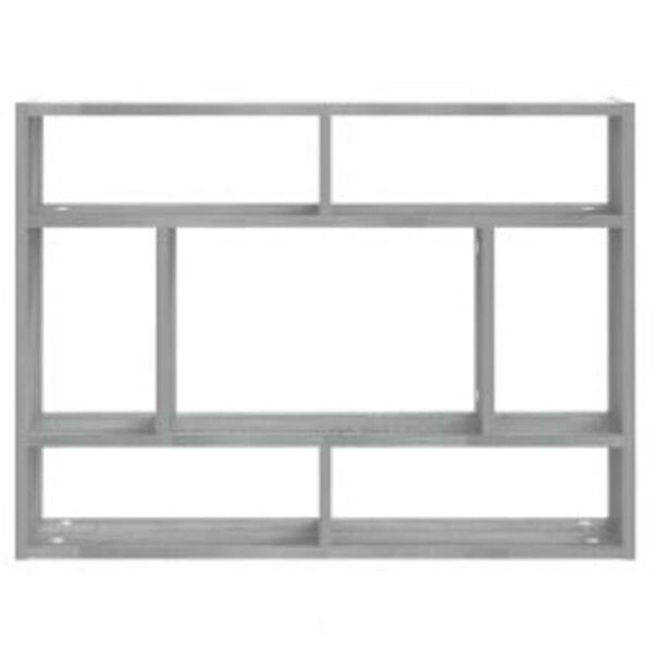 vidaXL sz&uuml;rke sonoma sz&iacute;nű szerelt fa fali polc 75 x 16 x 55 cm