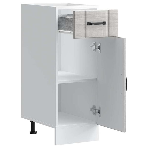 vidaXL Konyhai als&oacute; szekr&eacute;ny Lucca sz&uuml;rke sonoma szerelt fa