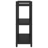 vidaXL K&ouml;nyvespolc Fekete t&ouml;lgy 60 x 30 x 85 cm Faanyag