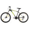 vidaXL 21 sebess&eacute;ges fekete mountain bike 27,5 h&uuml;velykes ker&eacute;kkel 42cm