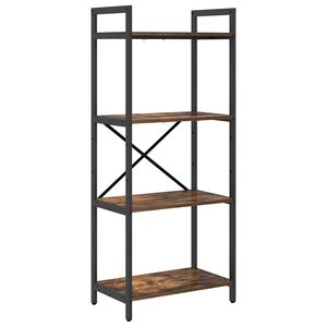 vidaXL K&ouml;nyvespolc 4 szintes 56 x 34 x 133,5 cm Szerelt Fa