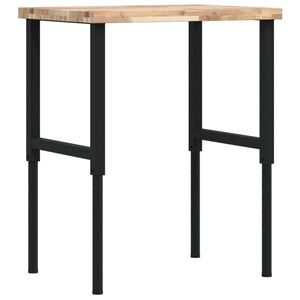 vidaXL t&ouml;m&ouml;r b&uuml;kkfa n&eacute;gysz&ouml;g alak&uacute; munkapad 80 x 60 x (73-99,5) cm