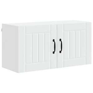 vidaXL Fali Szekr&eacute;ny LUCCA Feh&eacute;r 80 x 31 x 40 cm Szerelt Fa