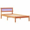 vidaXL &Aacute;gykeret fejt&aacute;ml&aacute;val Faggy&uacute; barna 80 x 200 cm T&ouml;m&ouml;r fenyőfa