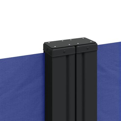 vidaXL kék behúzható oldalsó napellenző 140 x 1000 cm