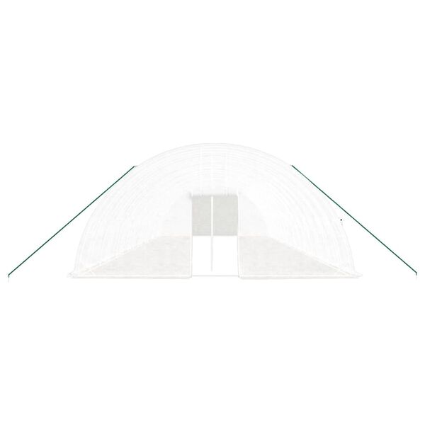 vidaXL feh&eacute;r ac&eacute;lv&aacute;zas melegh&aacute;z 96 m&sup2; 16 x 6 x 2,85 m