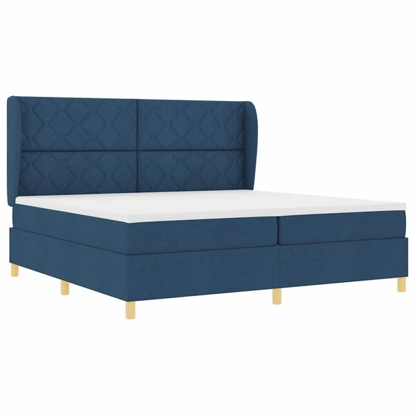 vidaXL Boxspring &aacute;gy matraccal S&ouml;t&eacute;tsz&uuml;rke 90x190 cm Sz&ouml;vet K&eacute;k sz&ouml;vet