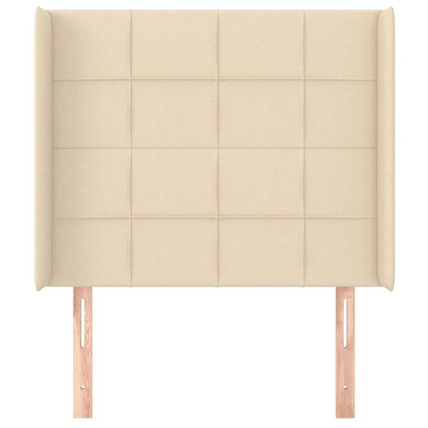 vidaXL kr&eacute;msz&iacute;nű sz&ouml;vet fejt&aacute;mla sz&aacute;rnyakkal 103x16x118/128 cm