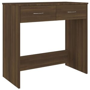 vidaXL barna t&ouml;lgy sz&iacute;nű szerelt fa &iacute;r&oacute;asztal 80 x 40 x 75 cm