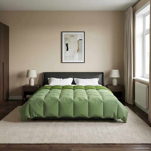 vidaXL Ny&aacute;ri Takarm&aacute;ny S&ouml;v&eacute;nyes Z&ouml;ld 200 x 200 cm Mikrosz&aacute;l