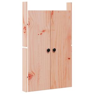 vidaXL Konyhai ajt&oacute; MEPPEL Barna 50 x 9 x 82 cm t&ouml;m&ouml;r dugl&aacute;szfa