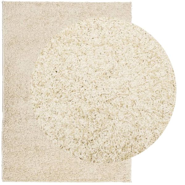 vidaXL PAMPLONA arany magas szálú bolyhos modern szőnyeg 200 x 280 cm