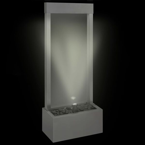 vidaXL ez&uuml;stsz&iacute;nű rozsdamentes ac&eacute;l kerti v&iacute;zes&eacute;s 39 x 22 x 108,5 cm