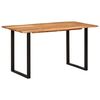 vidaXL t&ouml;m&ouml;r ak&aacute;cfa &eacute;tkezőasztal 140 x 70 x 76 cm