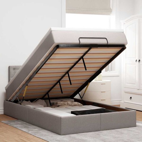 vidaXL Oszm&aacute;n &aacute;gykeret matraccal t&oacute;psz&iacute;n 120x200cm sz&ouml;vet