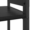 vidaXL K&ouml;nyvespolc Fekete t&ouml;lgy 60 x 30 x 85 cm Faanyag