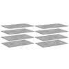 vidaXL 8 db betonsz&uuml;rke szerelt fa k&ouml;nyvespolclap 80 x 50 x 1,5 cm