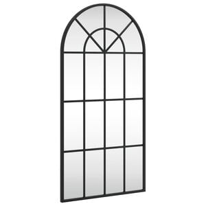 vidaXL fekete &iacute;velt vas fali t&uuml;k&ouml;r 40 x 80 cm