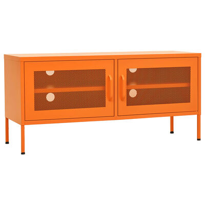 vidaXL narancssárga acél TV-szekrény 105 x 35 x 50 cm