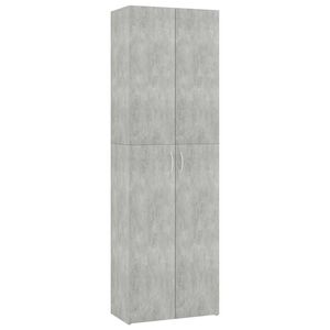 vidaXL betonsz&uuml;rke szerelt fa irodaszekr&eacute;ny 60 x 32 x 190 cm