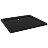 vidaXL t&eacute;glalap alak&uacute; fekete ABS zuhanyt&aacute;lca 80 x 90 cm