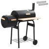 vidaXL K&uuml;lt&eacute;ri grill 103 x 60 x 113 cm Ac&eacute;l Fekete