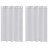 vidaXL Voile F&uuml;gg&ouml;ny 2 db Vil&aacute;gossz&uuml;rke 140 x 140 cm Poli&eacute;szter