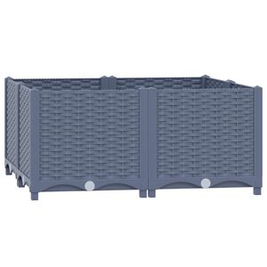 vidaXL polipropil&eacute;n magas&aacute;gy&aacute;s 80 x 80 x 38 cm