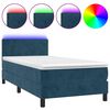 vidaXL s&ouml;t&eacute;tk&eacute;k b&aacute;rsony rug&oacute;s &eacute;s LED-es &aacute;gy matraccal 90x190 cm