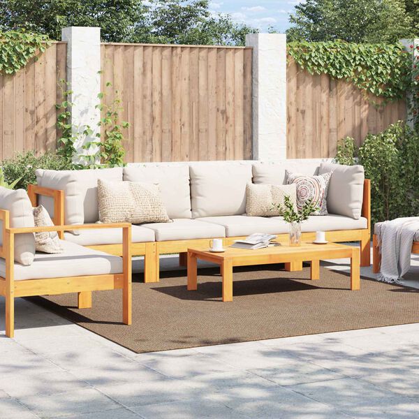 vidaXL Ter&uuml;letszőnyegek N&eacute;gyzet Term&eacute;szetes 240 x 240 cm