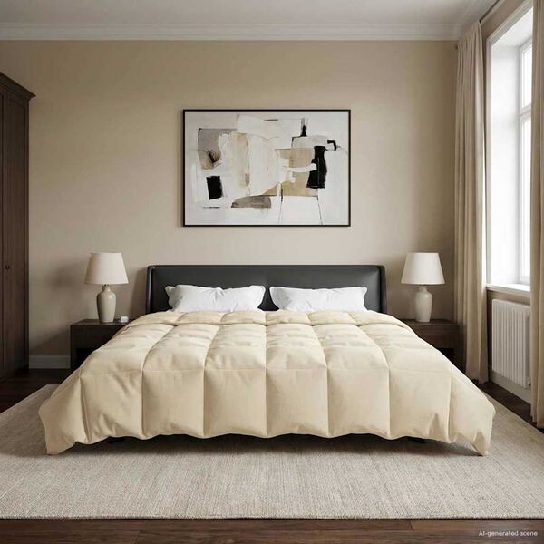 vidaXL T&eacute;li takar&oacute; S&ouml;v&eacute;nyes Kr&eacute;m 200 x 220 cm Mikrosz&aacute;l