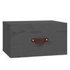 vidaXL 2 db szürke falra szerelhető éjjeliszekrény 40 x 29,5 x 22 cm