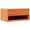 vidaXL &Eacute;jjeli asztal Faggy&uacute; barna 50 x 32,5 x 24 cm T&ouml;m&ouml;r fenyőfa